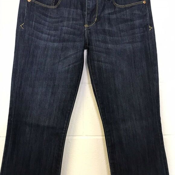 Seven7 Jeans Women's Bootcut Dark Wash Low Rise Jeweled Pocket Sz 28 See Sizing - Picture 4 of 11
